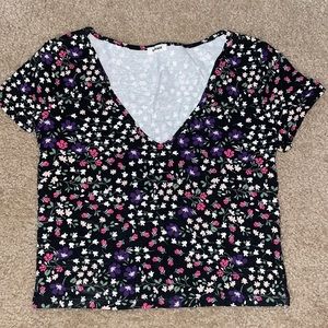 Garage floral crop top